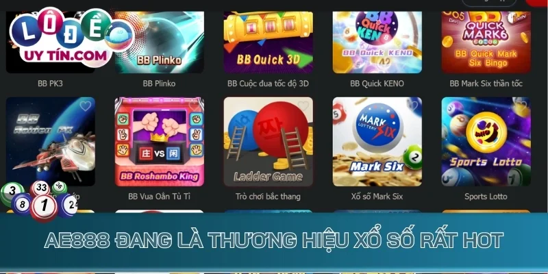 Lô Đề Ae888 – Nhà Cái Xổ Số Đạt Chuẩn Uy Tín Quốc Tế 2 Ae888 đang là thương hiệu xổ số rất hot