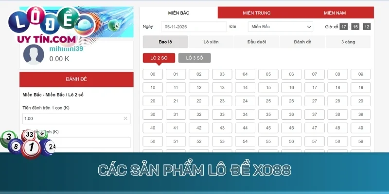 Lô Đề XO88 – Trải Nghiệm Lô Đề Mãn Nhãn, Làm Giàu Siêu Tốc 3 Các sản phẩm lô đề XO88 đa dạng từ 3 miền đến keno