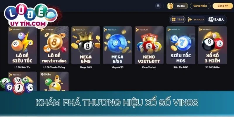 Khám phá thương hiệu lô đề vin88