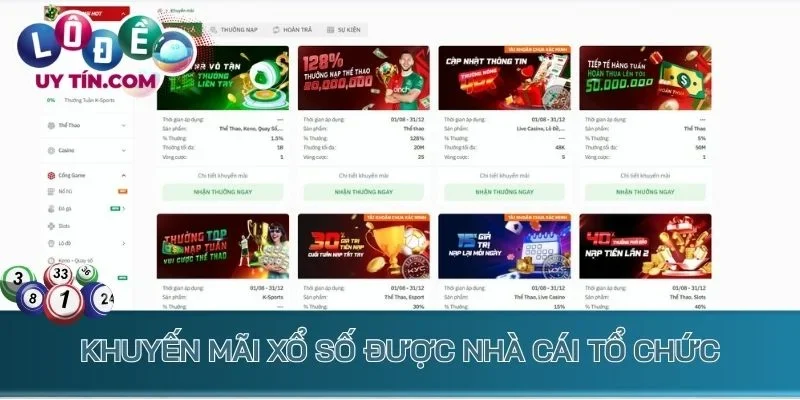 Lô Đề Bbet - Chinh Phục Số Đẹp Nhận Thưởng Tiền Tỷ Mỗi Ngày 4 Khuyến mãi xổ số được nhà cái tổ chức