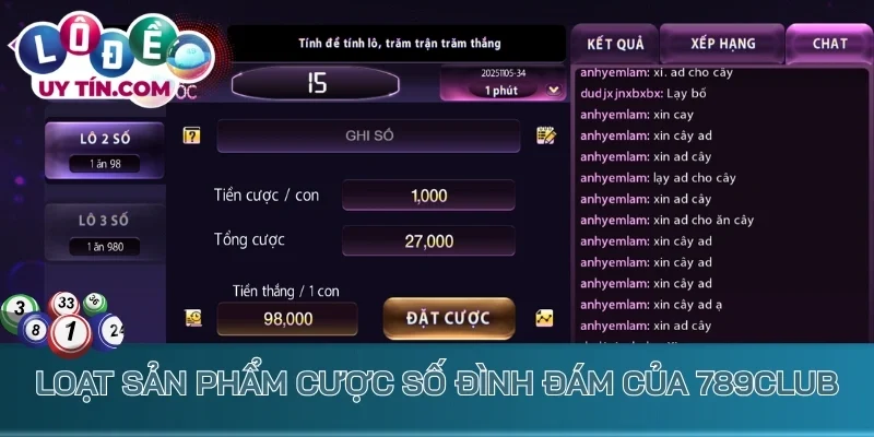 Lô Đề 789Club – Cổng Game Cược Xổ Số Trả Thưởng Cực Khủng 3 lô đề 789club - Loạt sản phẩm cược số đình đám