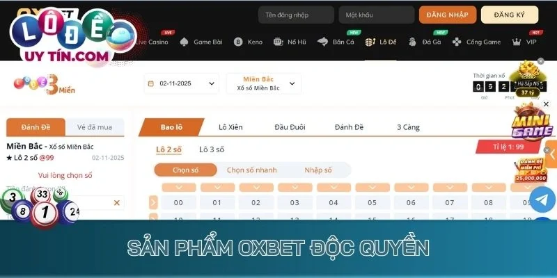 Lô đề Oxbet – Nơi Biến Đam Mê Soi Cầu Thành Cơ Hội Làm Giàu 4 Sản phẩm lô đề Oxbet độc quyền