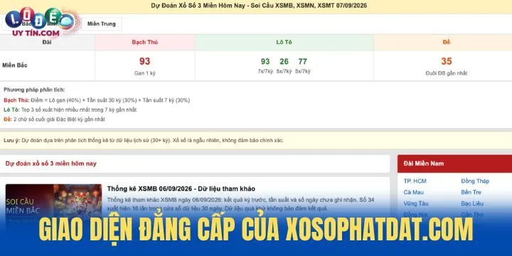 XosoPhatDat.com - Cung cấp dữ liệu thống kê chuẩn 4 Đánh giá điểm khác biệt của XosoPhatDat.com với website khác