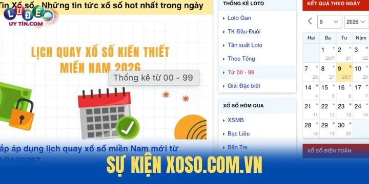 Xoso.com.vn – Top site xổ số lâu năm được tin cậy 4 Các sự kiện hấp dẫn thường xuyên tại Xoso.com.vn