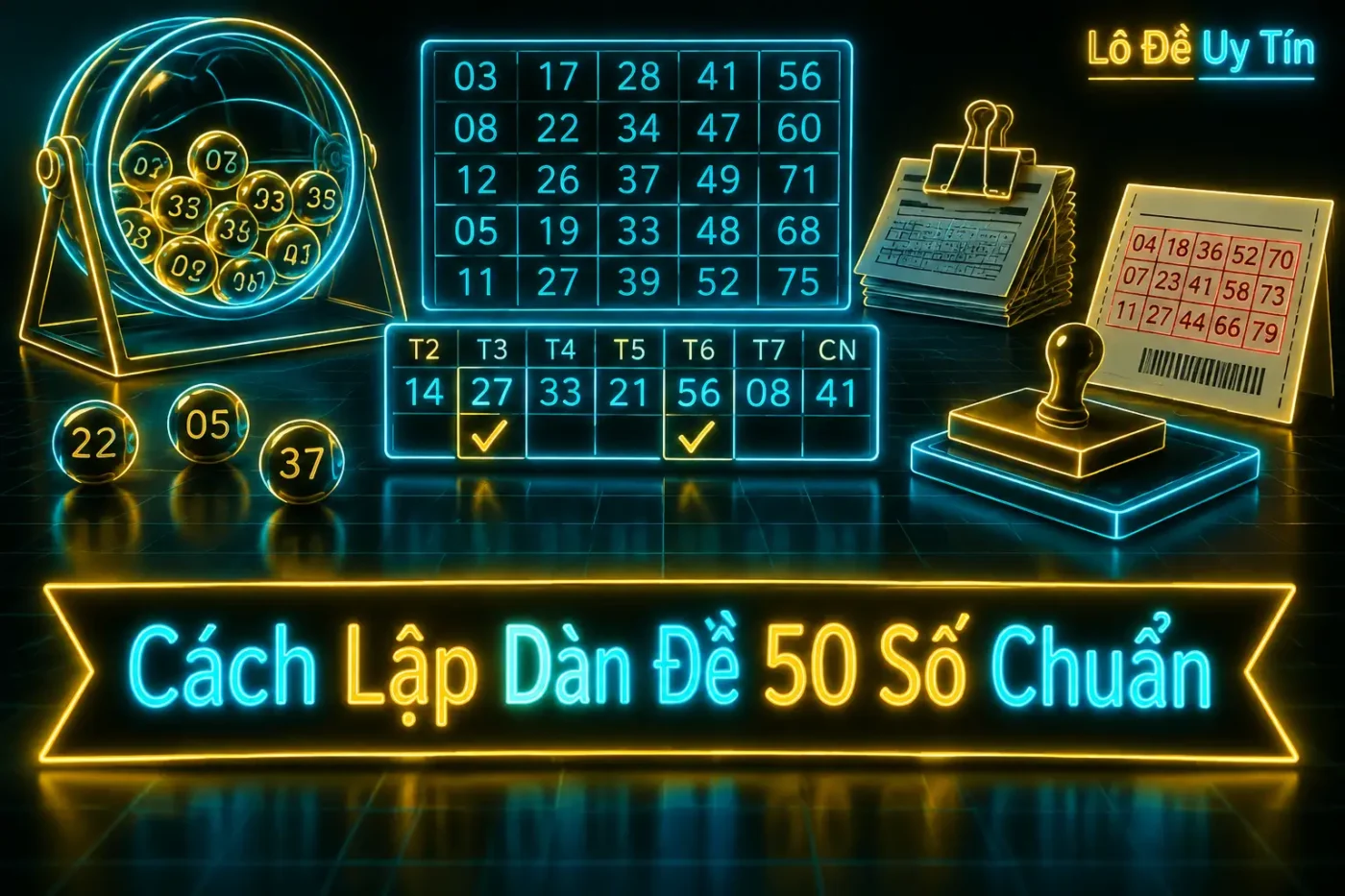 Dàn Đề 50 Số Chuẩn 2026: Lập Dàn, Nuôi Khung, Vào Tiền 3 Nhiều bảng tổng hợp phổ biến chỉ liệt kê sẵn dãy số mà không nói vì sao chọn những con đó - dàn đề 50 số