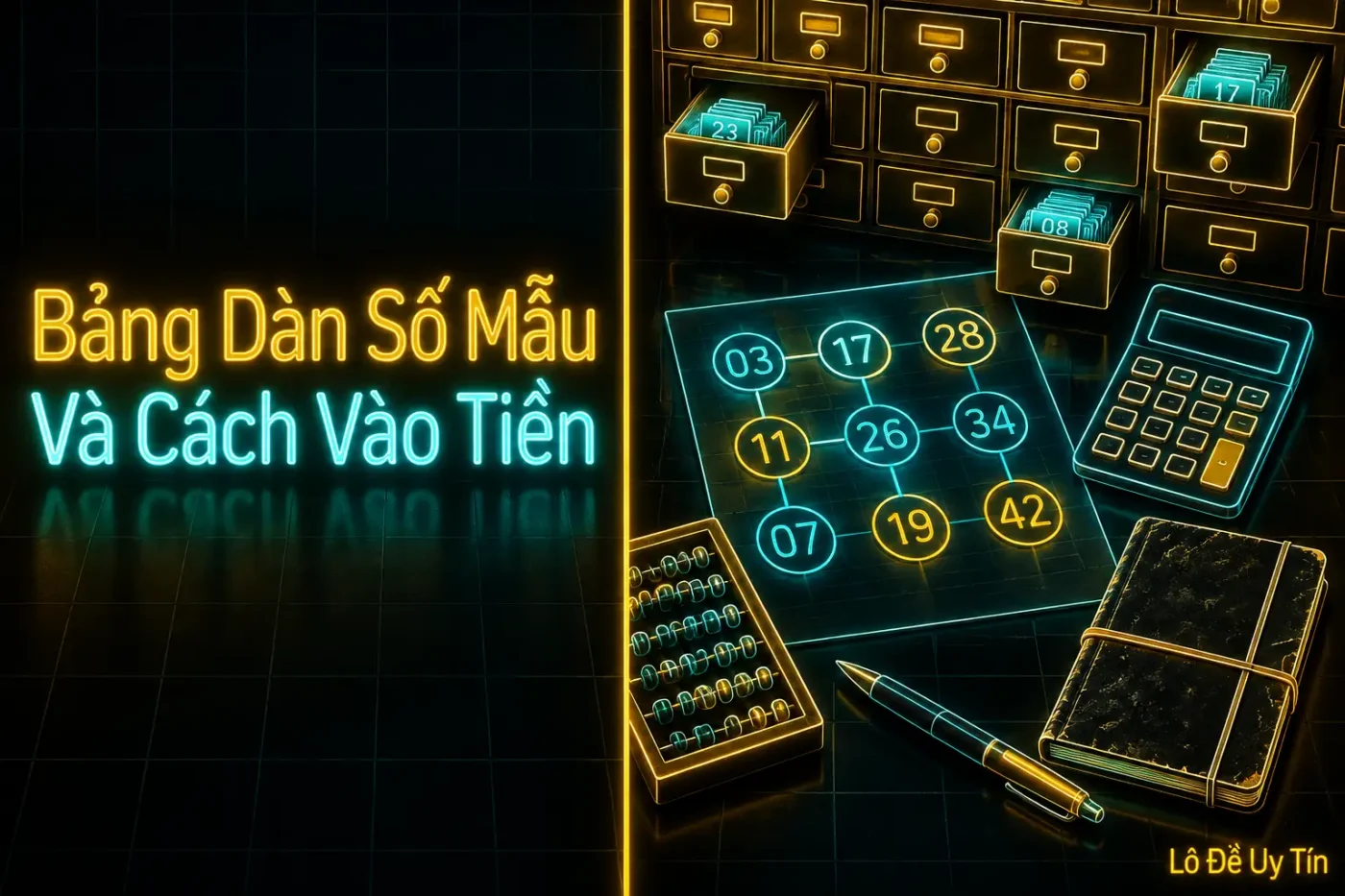 Dàn Đề 50 Số Chuẩn 2026: Lập Dàn, Nuôi Khung, Vào Tiền 4 Dưới đây là dàn mẫu để bạn hình dung, gồm 5 con mỗi nhóm đầu - dàn đề 50 số