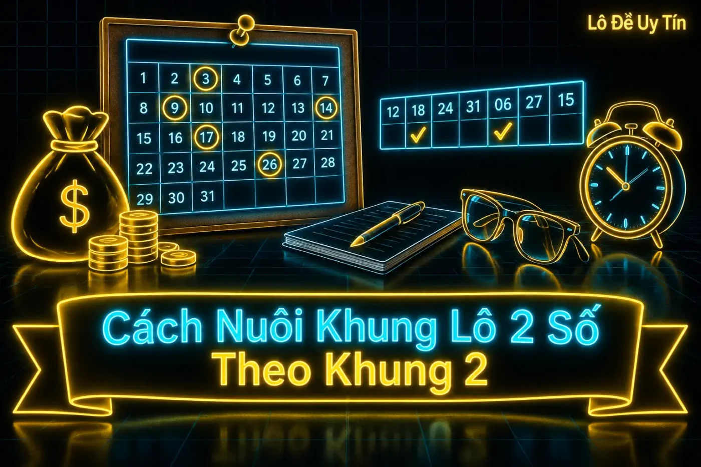 Nuôi khung nghĩa là giữ nguyên con số đã chọn xuyên suốt thời gian của khung - khung lô 2 số