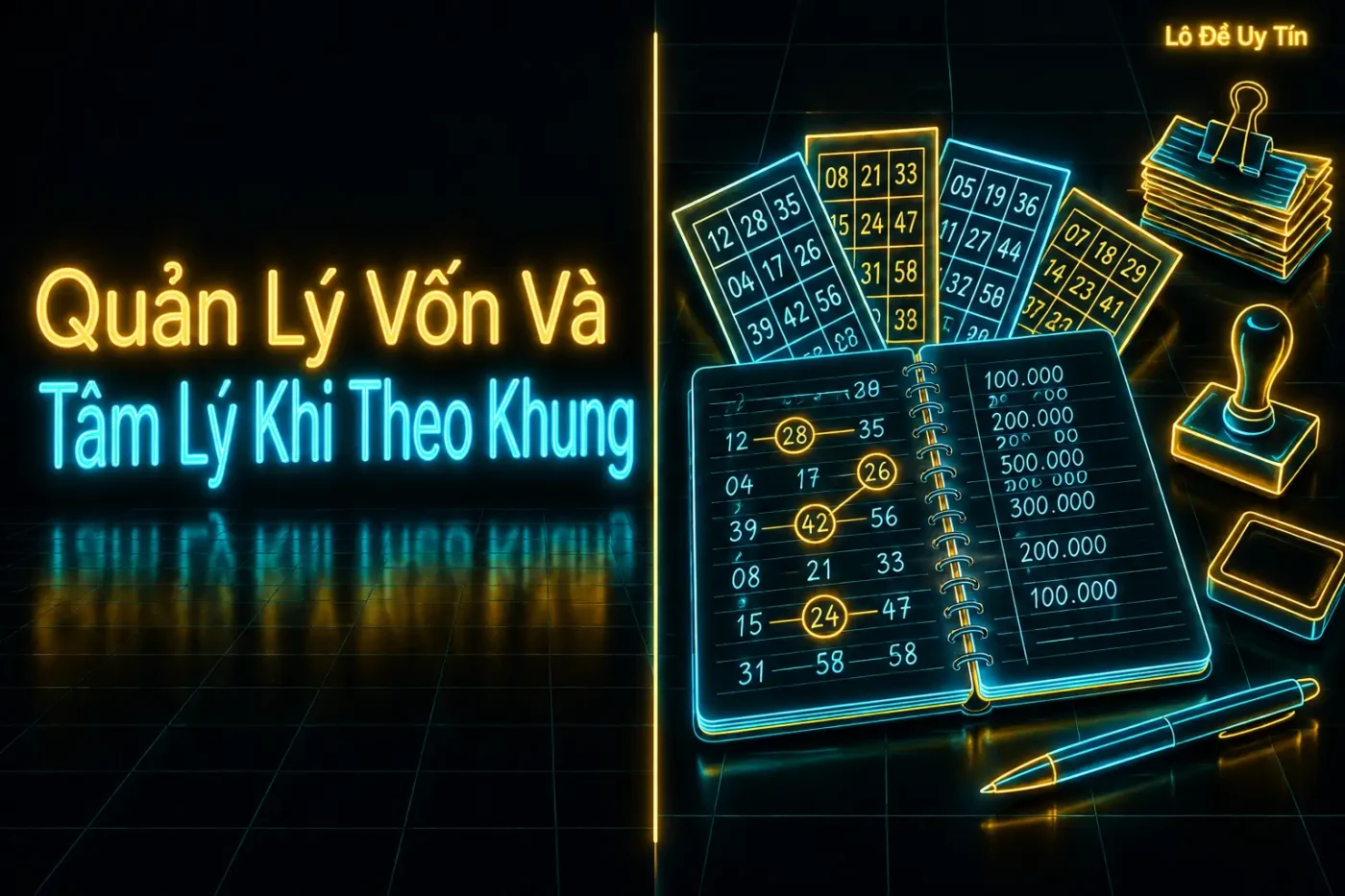 Quản lý vốn khi nuôi bốn số khác hẳn nuôi một hai số - khung lô 4 số